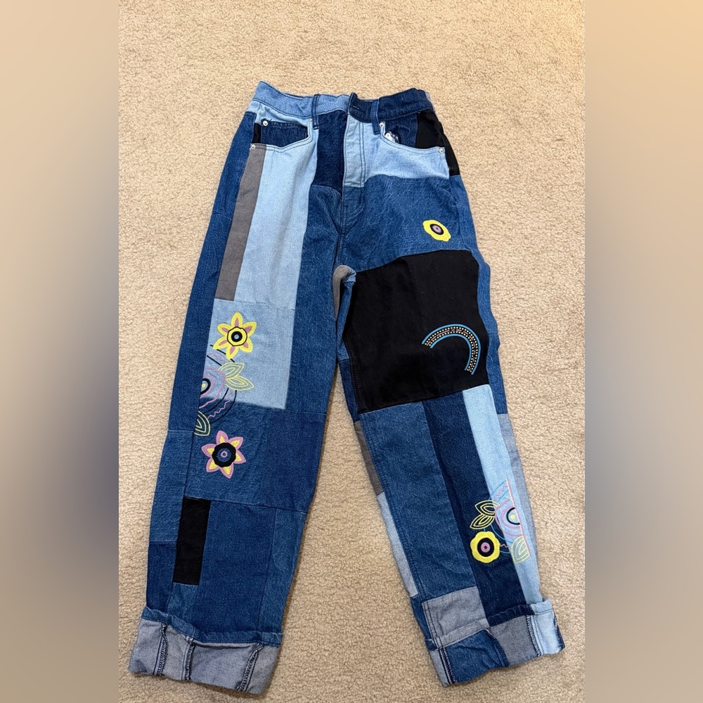 BDG Multicolor Patchwork Women Jeans